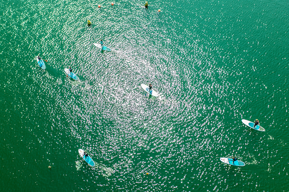SUP Lessons aerial view